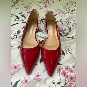 Red flats, size 9.5